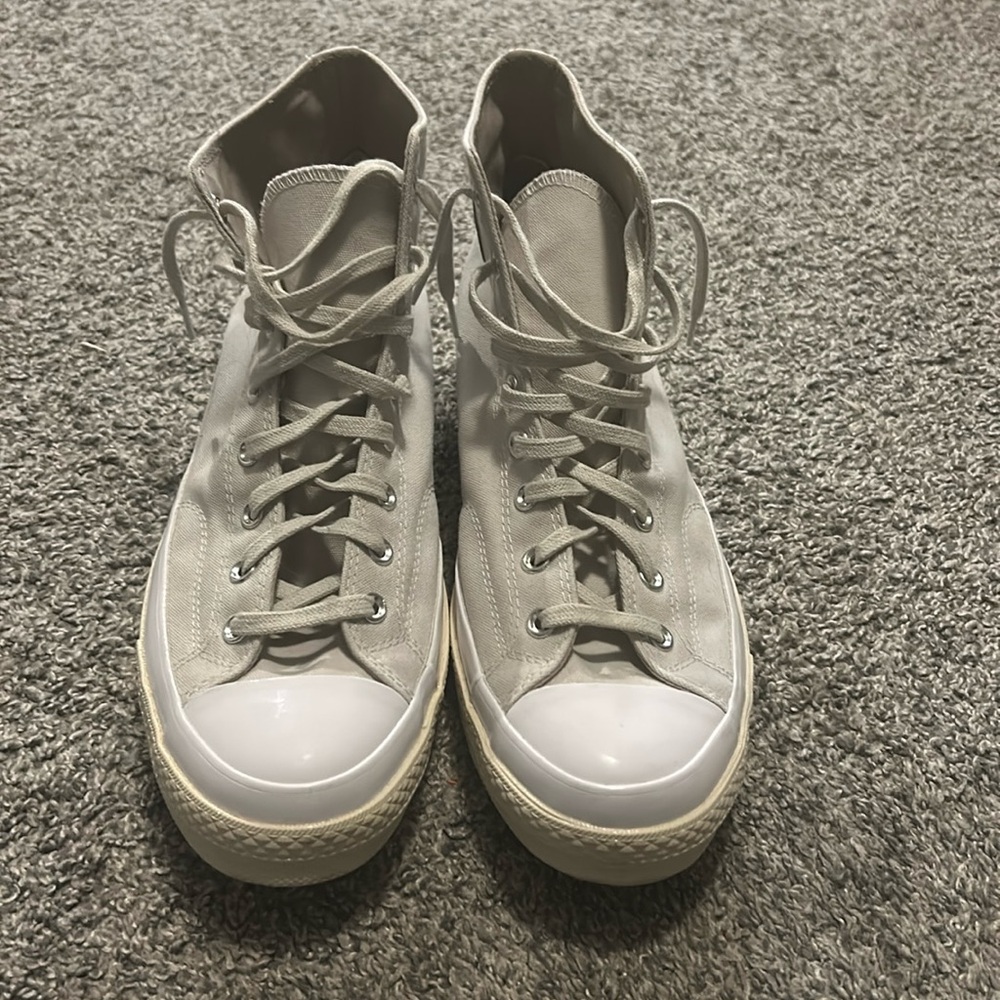 Converse, Men’s Size 13, Cream and white